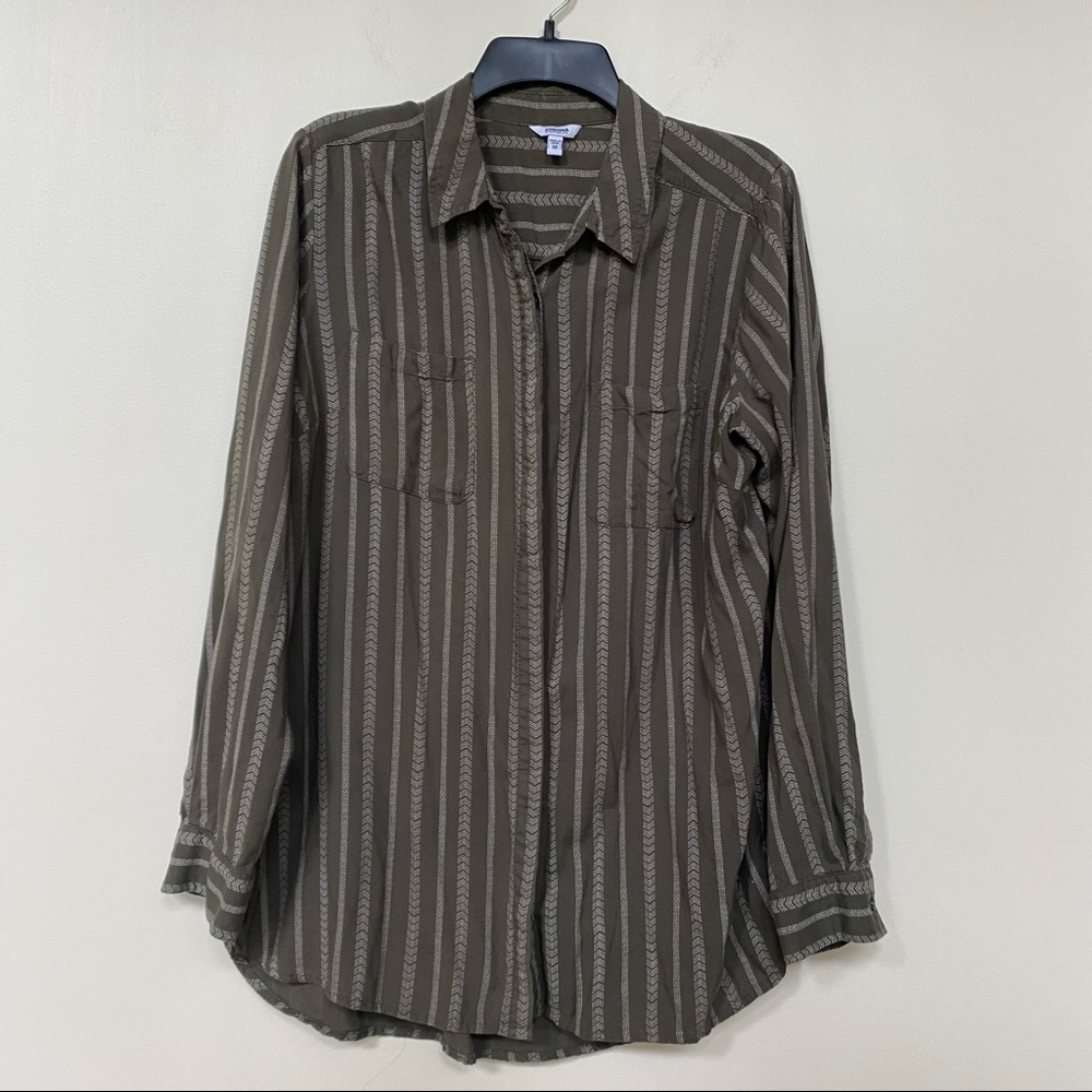 Sonoma Olive Green Button Down